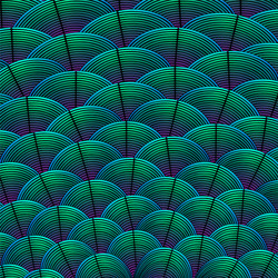 feather styled background with curved lines vector image