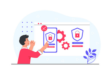 concept of verification vector image