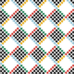 houndstooth pepita seamless pattern repeating vector image