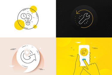 minimal set of recovery tool time management vector image