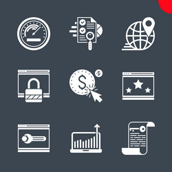seo and web opimization vector image