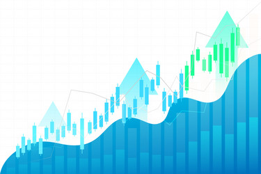stock and graph design background business vector image