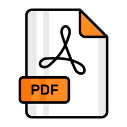 an amazing icon of pdf file editable design vector image