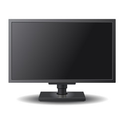 lcd tv and computer monitor vector