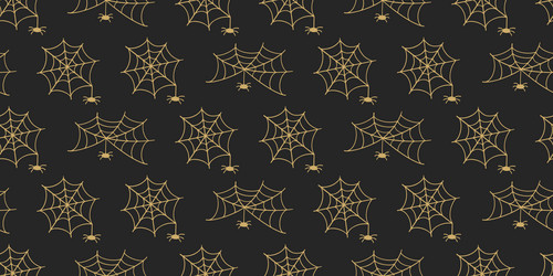 spider web halloween trap cobweb seamless pattern vector image
