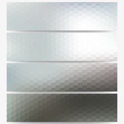 abstract hexagonal headers set blurred design vector