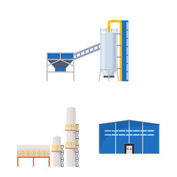 isolated object industry and building icon vector image