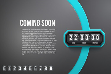 Modern Countdown & Timer Background vector image
