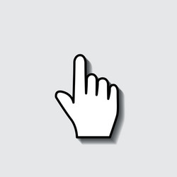 mouse cursor symbol - arrow click pointer isolated vector image