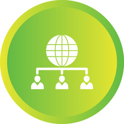 unique web client server glyph icon vector image
