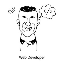web developer vector image