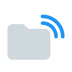wireless transfer of a file directory vector image