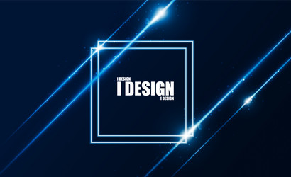 abstract technology background with lights lines vector image