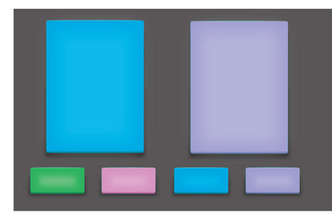 game ui buttons vector image