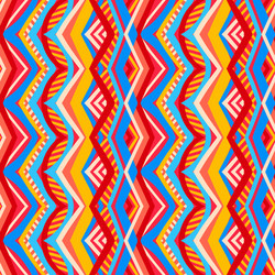 Multicolored tribal pattern vector