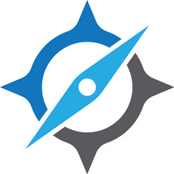 Navigation Compass Icon vector image