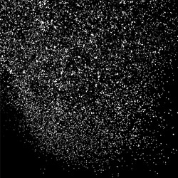 white grainy texture template on black background vector