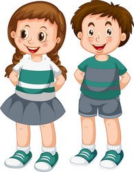 Cheerful Children Illustration Vector Image