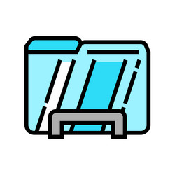 computer folder color icon vector image