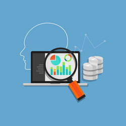 Data Analysis & Business Intelligence vector image
