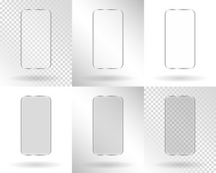 frames in the form of a smartphone vector