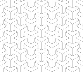 Geometric Line Tile Pattern vector image