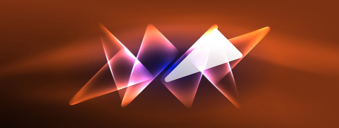 neon lights hacking geometric background virtual vector image