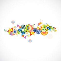 abstract colorful and creative triangle background vector image