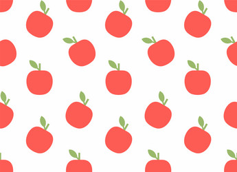 seamless pattern with apple vector image