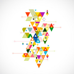 abstract colorful and creative triangle background vector