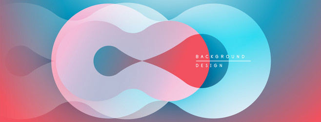 abstract design features overlapping colorful vector image