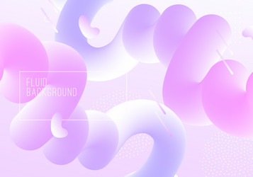 geometric background with modern fluid shapes vector image