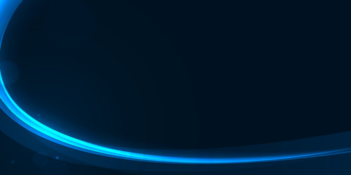 glow curve and bokeh circle on dark blue abstract vector image