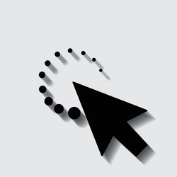 mouse cursor symbol - arrow click pointer isolated vector image