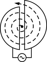 particle accelerator vector image