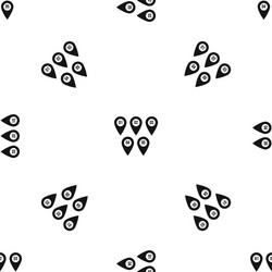 pointer marks pattern seamless black vector image