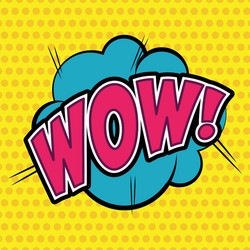 retro message design pop art style vibrant vector image