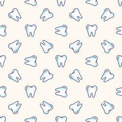 Seamless geometric pattern with teeth Royalty Free Vector