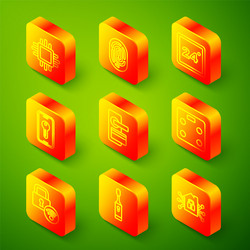 set line processor with cpu fingerprint vector image