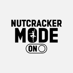 nutcracker mode on ballet performance vector image