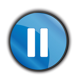Pause Button UI Element vector image