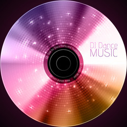 disco abstract background record or disk vector image