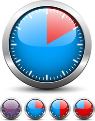 Timer - easy change time every one minute vector