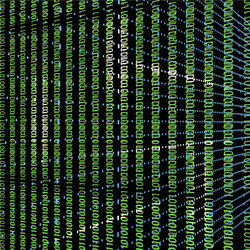 abstract design-binary code 3d background vector image