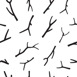 christmas rustic seamless pattern with branch vector image