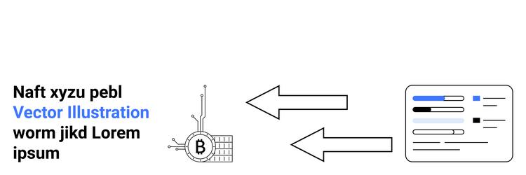 digital blockchain and data transfer concept vector image
