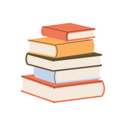 hand drawn books element for your design vector image
