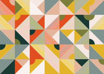 line art shapes abstract pattern design vector image