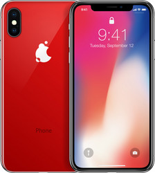Smartphone Front and Red Side Frame vector image