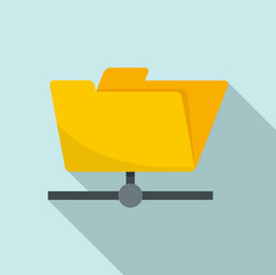 storage file folder icon flat style vector image